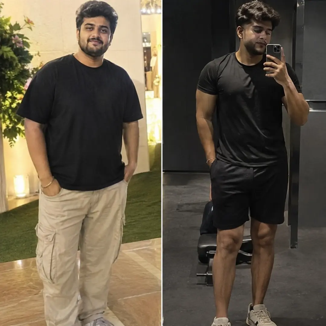 Kartikey before-and-after progress photos