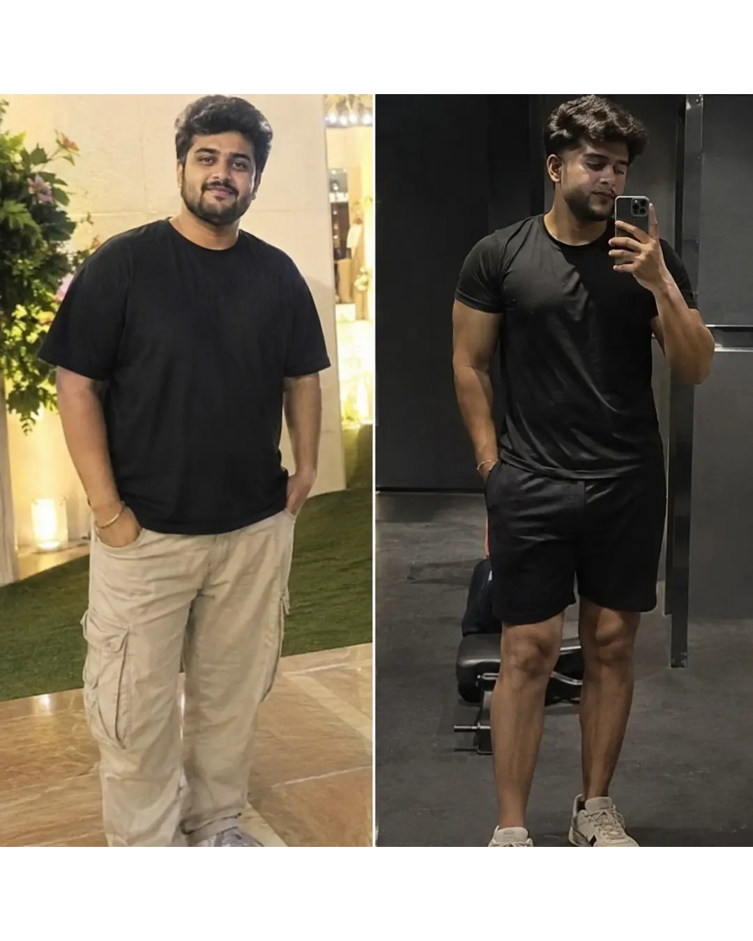 Kartikey client before and after transformation
