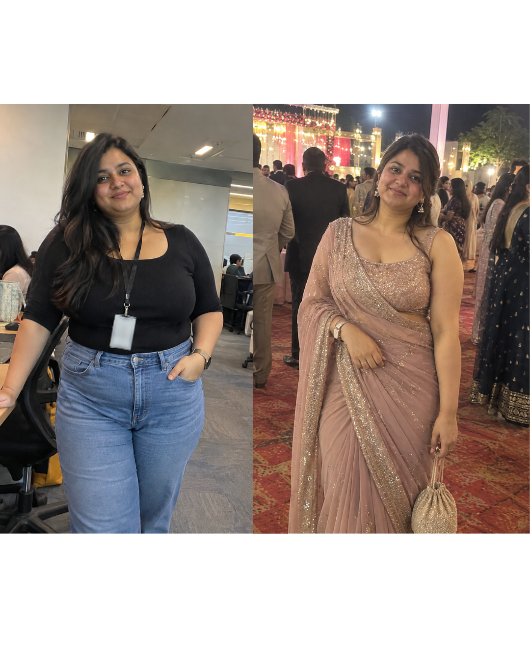Meera client before and after transformation