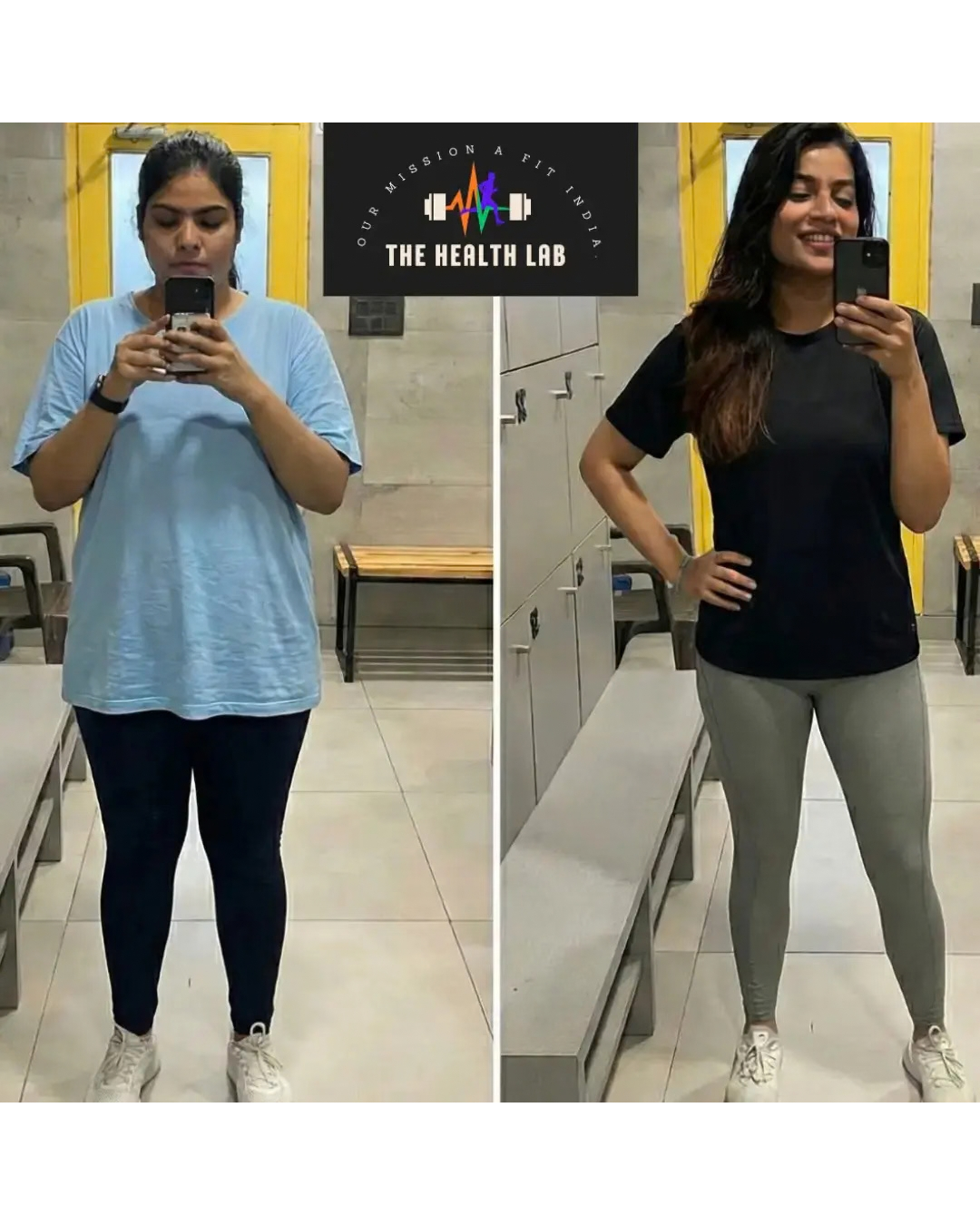 Neha client before and after transformation