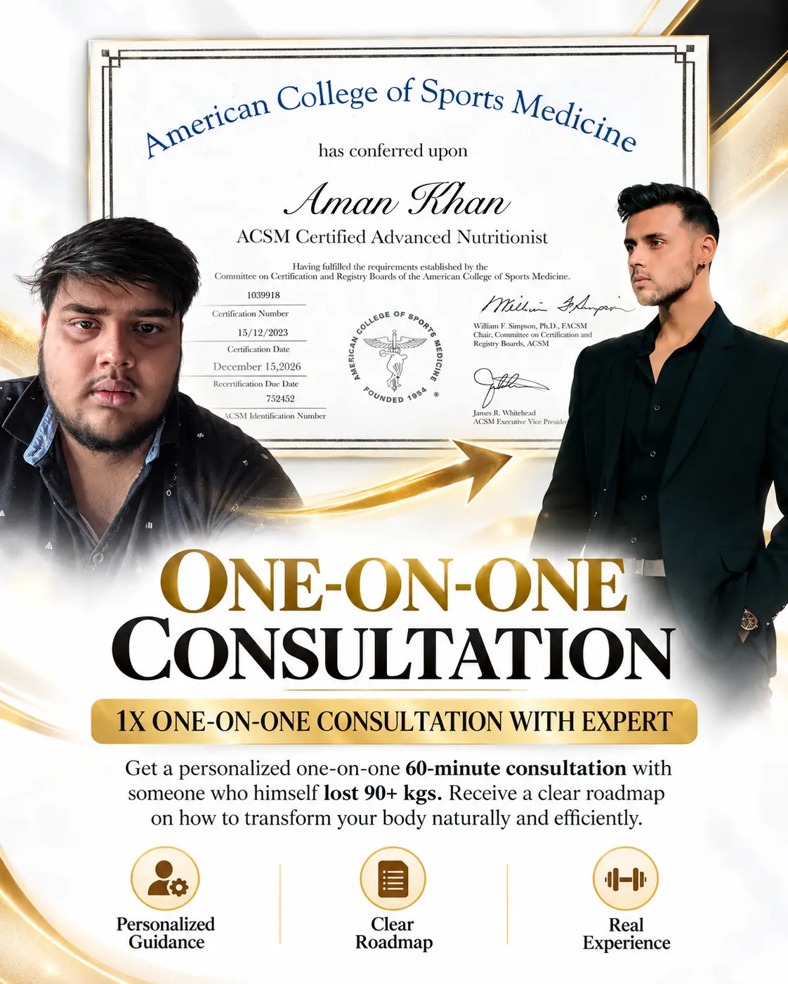ONE-ON-ONE PERSONALIZED FAT LOSS CONSULTATION