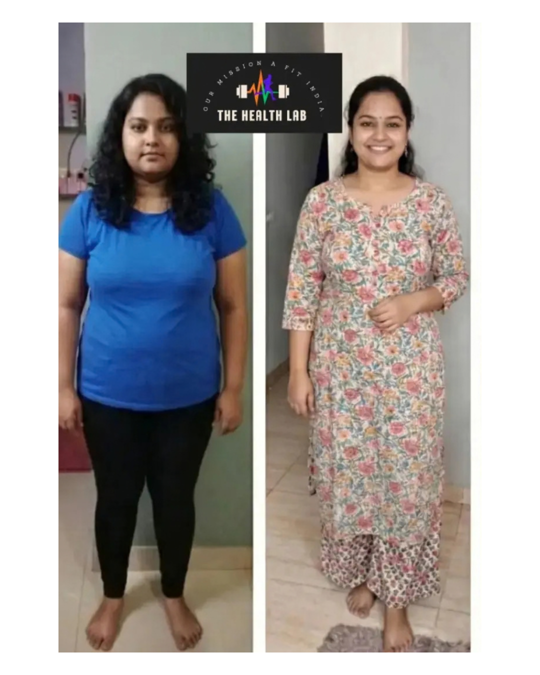 Pooja client before and after transformation