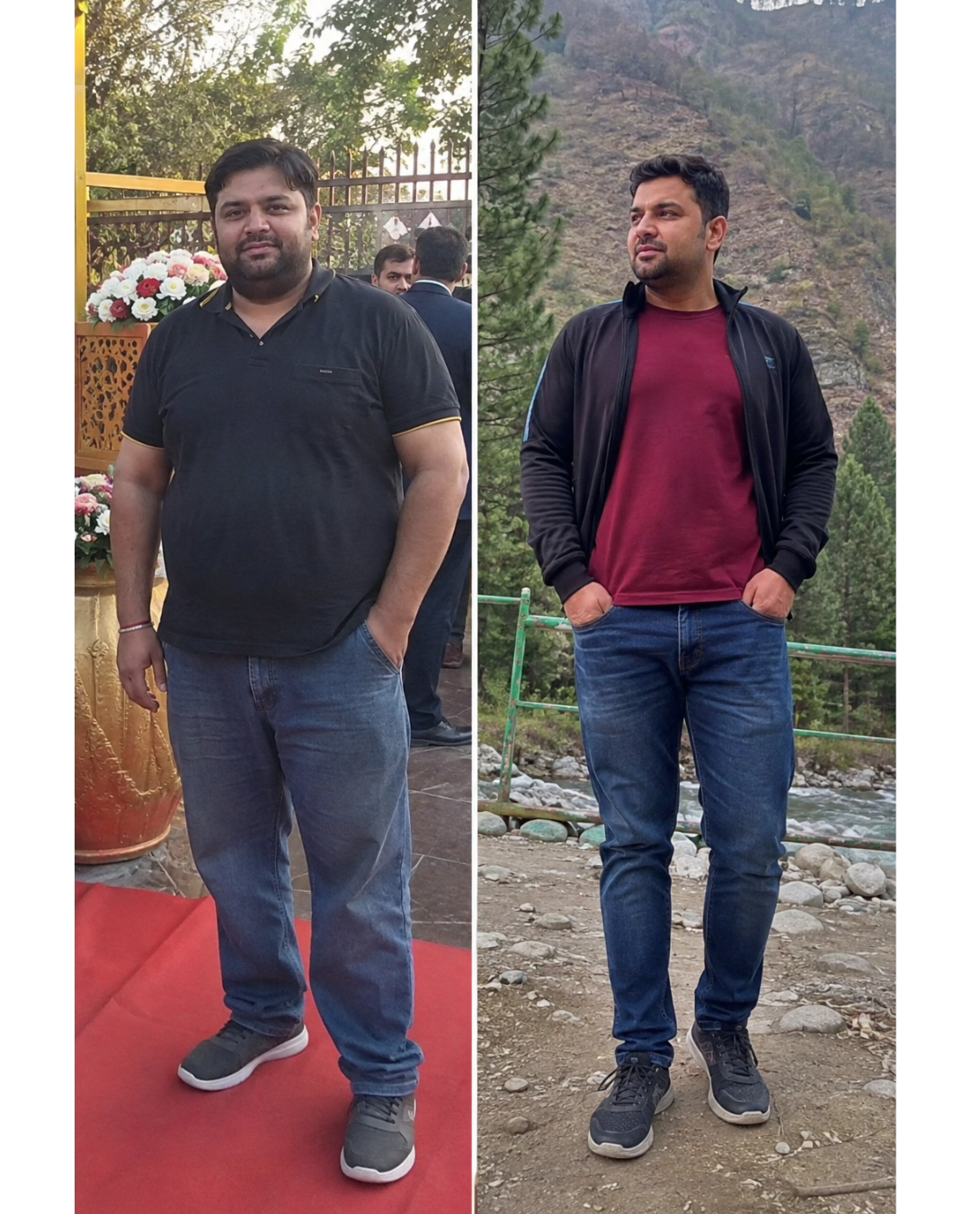 Suraj client before and after transformation